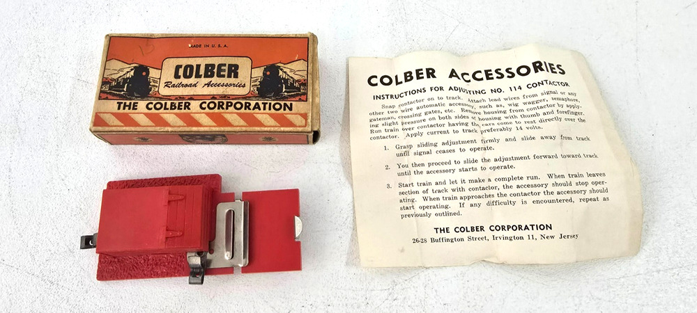 Colber #114 O Scale Snap On Track Connector